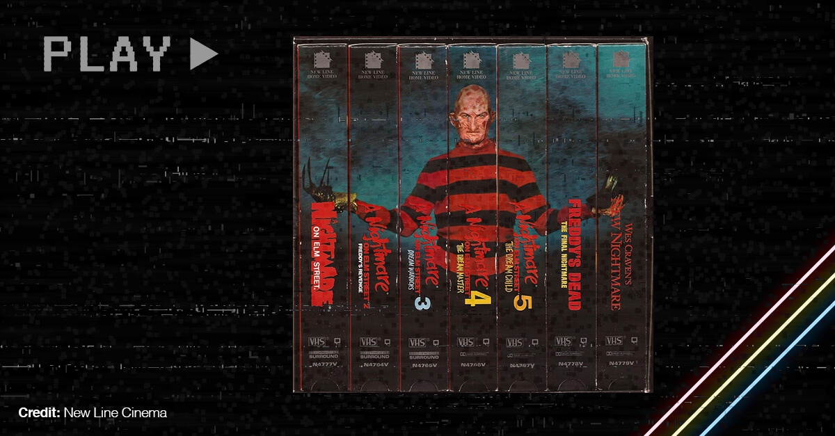 Vhs Covers Of The Wes Craven Movie Nightmare On Elm Street